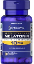 Puritan's Pride Melatonin 10 mg Мелатонин 30 капсул
