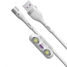 Baseus USB Cable to Lightning/microUSB/USB-C Zinc magnetic Safe Fast Charging Data 1m White (CA1T3-B02)