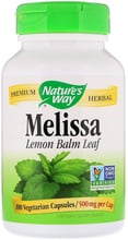 Nature's Way Melissa Lemon Balm Leaf 500 mg 100 Veg Caps Мелисса, лимонный бальзам