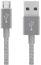 Belkin USB Cable to MicroUSB Mixit Metallic 3m Grey (F2CU021bt10-GRY)