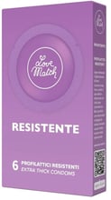 Крепкие презервативы Love Match Resistente (Strong), 6 шт