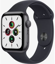 Apple Watch SE 44mm GPS Space Gray Aluminum Case with Midnight Sport Band (MKQ63)
