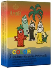 Презервативы Amor Color, 3 шт.