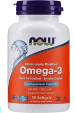 Now Foods Omega-3 Enteric Омега-3 90 капсул