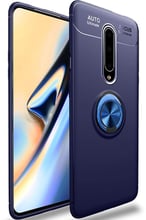 TPU Case TPU PC Deen ColorRing Magnetic Holder Blue for OnePlus 8