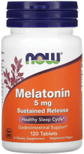 Now Foods Melatonin Мелатонин 5 мг 120 таблеток