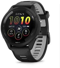 Garmin Forerunner 265 Black Bezel and Case with Black/Powder Gray Silicone Band (010-02810-10)