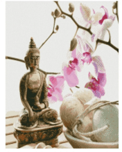 Алмазная мозаика Strateg Расслабление с Буддой HA0010 50х60 см