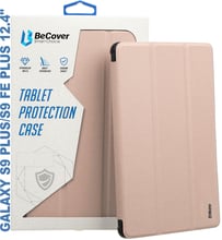 BeCover Case Book Soft Edge with Pencil mount Pink for Samsung X810 Galaxy Tab S9 Plus / S9 FE Plus SM-X610/SM-X616B (710408)