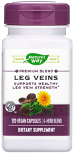 Nature's Way, Leg Veins, Premium Blend, 120 Vegan Capsules (NWY-15335)