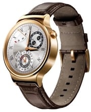 Huawei Watch Rose Gold Stainless Steel with Brown Leather Strap