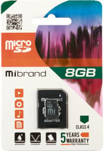 Mibrand 8GB microSD class 4 (MICDC4/8GB-A)