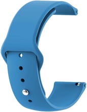 BeCover Sport Band 20mm Light Blue for Samsung Galaxy Watch 5/ Watch 4 40/44mm/Watch 4 Classic 42mm/Watch Active/Active 2 40/44mm/Watch 3 41mm/Gear S2 Classic/Gear Sport (710498)