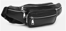 Mужская поясная сумка Ricco Grande черная (K16292bl-black)