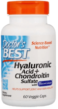 Doctor's Best Best Hyaluronic Acid with Chondroitin Sulfate 60 Caps (DRB-00146)