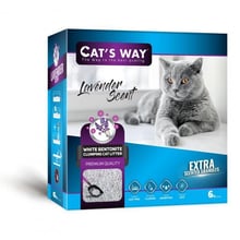 Наполнитель бентонитовый Cats Way для кошачьего туалета с ароматом лаванды 6 л (6л Фіолет_BOX)