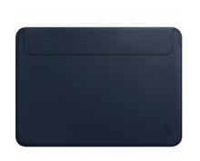 WIWU Skin Pro 2 Leather Sleeve Navy Blue for MacBook Air 15" M3 | M2 (2024 | 2023)