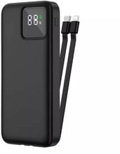 WIWU Power Bank 10000mAh with Cable USB-C + Lightning 22.5w Black (JC-18)