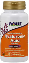 NOW Foods Hyaluronic Acid Double Strength 100 mg Veg Capsules 60 caps