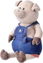 Мягкая игрушка Same Toy Свинка в джинсовом комбинезоне 45 см (THT711)