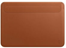 WIWU Skin Pro 2 Leather Sleeve Brown for MacBook Air 15" M3 | M2 (2024 | 2023)