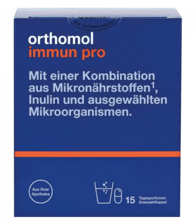 Orthomol Immun Pro Комплекс для восстановление кишечной микрофлоры и иммунитета 15 порций (порошок/капсулы)