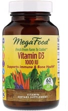 MegaFood Vitamin D3 1000 IU Витамин D3 60 таблеток
