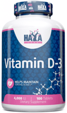 Haya Labs Vitamin D-3 / 4000 IU Вітамін D3 4000 МО 100 таб