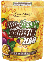 IronMaxx 100 % Vegan Protein Zero 500 g / 16 servings / Mango - passion fruit