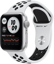 Apple Watch Series 6 Nike 40mm GPS Silver Aluminum Case with Pure Platinum / Black Nike Sport Band (M00T3)