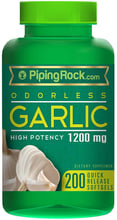 Piping Rock Garlic High Potency 1200 mg 200 softgels Чеснок без запаха