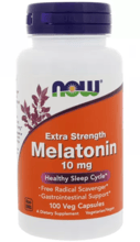 NOW Foods Melatonin 10 mg Extra Strength 100 caps