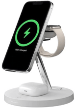 SwitchEasy Wireless Charger Stand MagSafe White (GS-103-235-290-12) for iPhone 15 I 14 I 13 I 12 series and Apple Watch (Зарядные устройства) (77670328) Stylus Approved