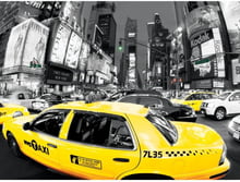 Фотокартина Pyramid International Yellow Cabs 60х80 см (WDC90068)