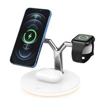 Charging Master Wireless Charger Stand MagSafe 25W White for iPhone 15 I 14 I 13 I 12 series and Apple Watch