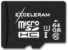 eXceleram 64GB microSDXC Class 10 UHS-I (MSD6410)