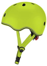 Шлем защитный детский GLOBBER EVO LIGHTS, пастельный зеленый, с фонариком, 45-51см (XXS/XS)