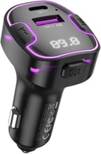 FM-трансмиттер XO BCC12 Intelligent Bluetooth MP3+5V3.1A Car Charged (BCC12)