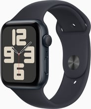 Apple Watch SE 2 2023 44mm GPS Midnight Aluminum Case with Midnight Sport Band - S/M (MRE73)