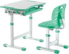 Комплект FunDesk Парта и стул-трансформеры Piccolino III Green