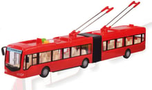 Тролейбус Автопром 1:43 червоний зі світловими та звуковими ефектами (7991B)