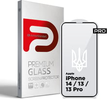 ArmorStandart Tempered Glass Pro 3D LE Black for iPhone 14/13/13 Pro (ARM65654)