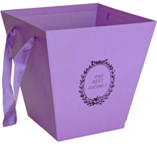 Подарункова коробка UFO W9222 Lilac Box Flowers