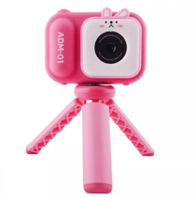 Дитячий фотоапарат S11 зі штативом pink