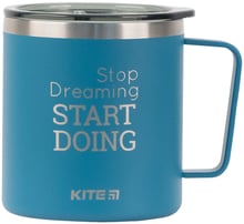 Термокружка Kite Stop dreaming Start doing 400 мл синяя (k22-379-02-2)