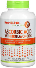 NutriBiotic Ascorbic Asid Аскорбиновая кислота с биофлавоноидами 227 г