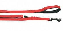 Повідець-перестіжки Flamingo Training Lead Soft Grip для собак, з м'якою ручкою 2 м червоний (508033)