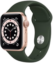 Apple Watch Series 6 40mm GPS Gold Aluminum Case with Cyprus Green Sport Band