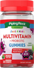 Piping Rock Multivitamin+probiotic Мультивітаміни + пробіотики 30 жувальних таблеток