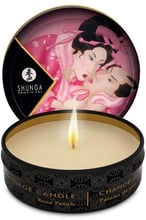Массажная свеча Shunga Massage Candle, 30 мл, лепестки роз